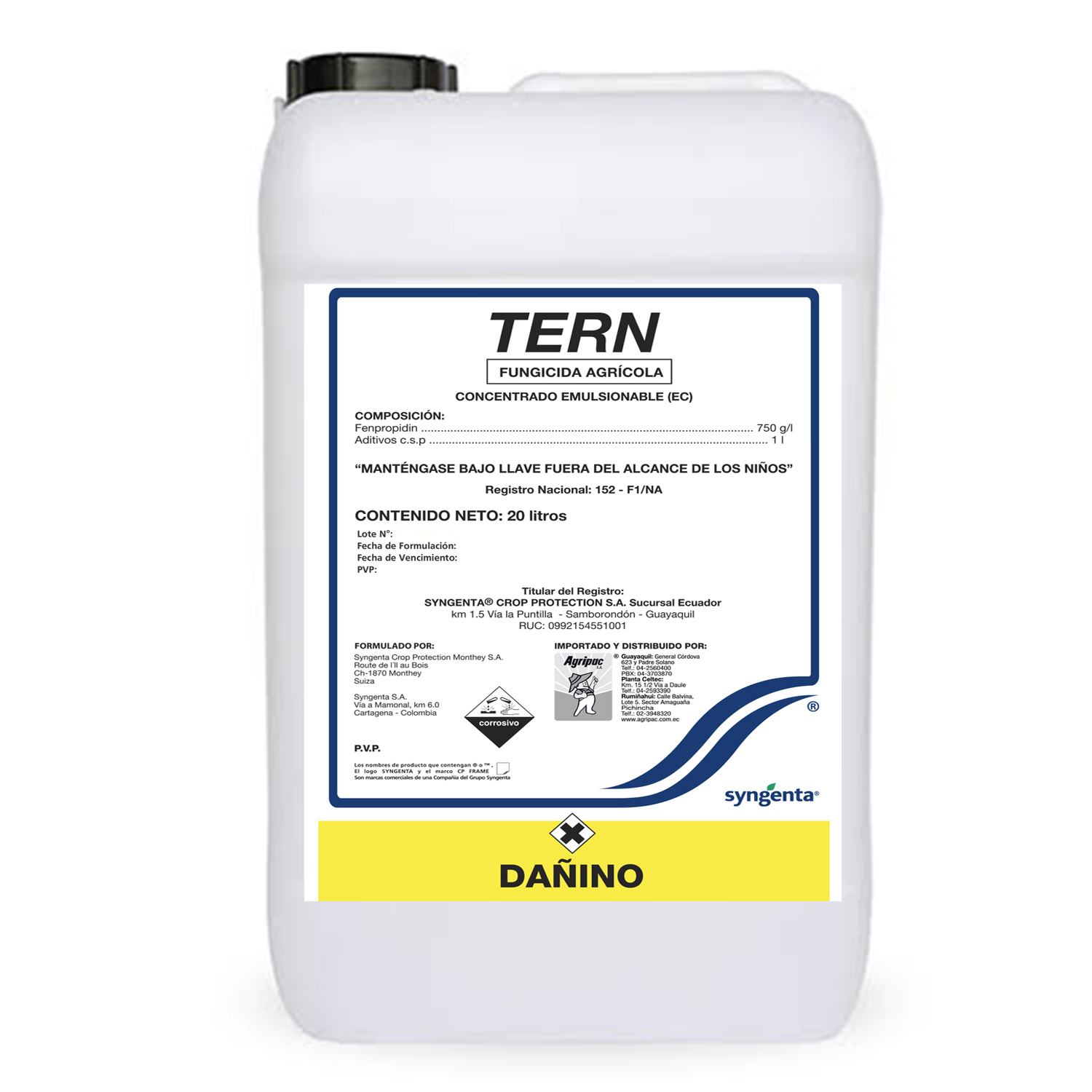 fungicida tern (Fenpropidin.) para el control de Sigatoka Negra en Banano y Plátano.